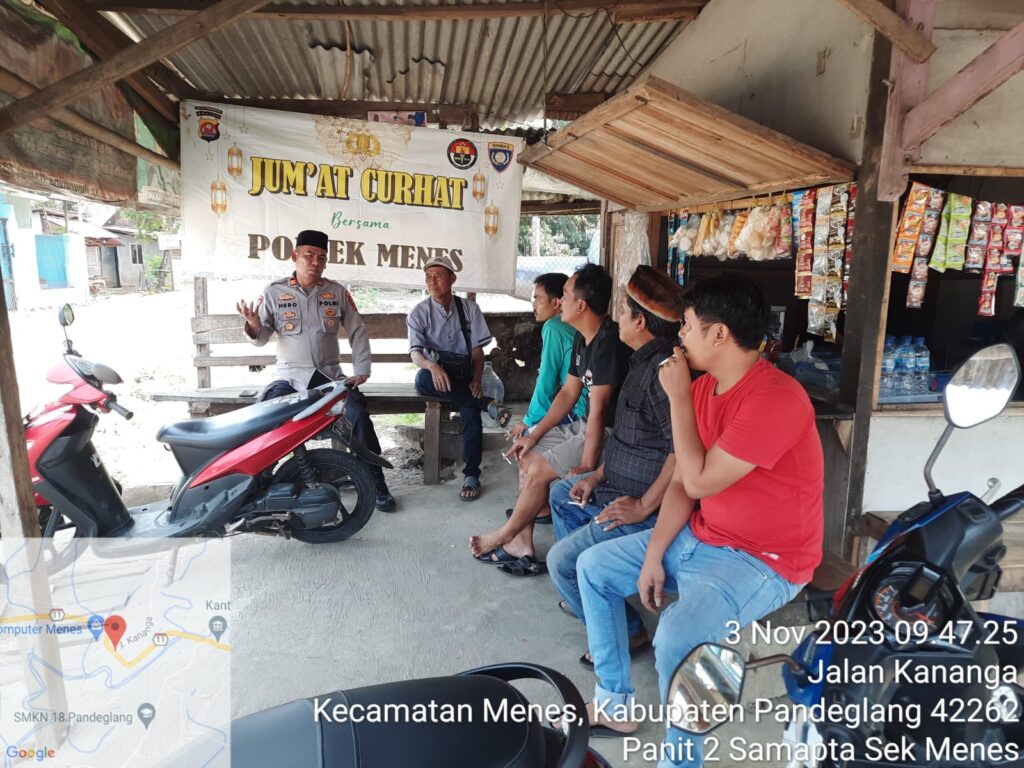 Polsek Menes Gelar Program "Jum’at Curhat Presisi Polri" untuk Meningkatkan Kamtibmas 9 WhatsApp Image 2023 11 04 at 18.53.46