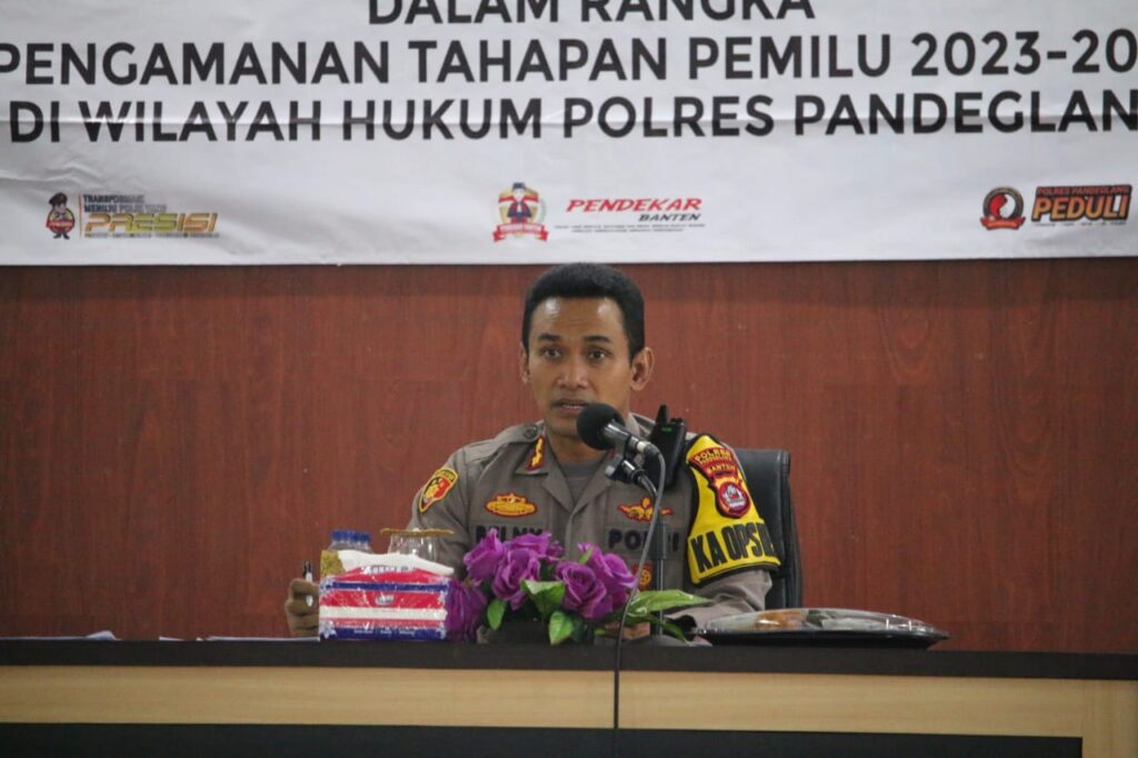 Kapolres Pandeglang Pimpin Gelar Operasional dan Anev Jelang Pemilu 3 WhatsApp Image 2023 11 09 at 13.01.03
