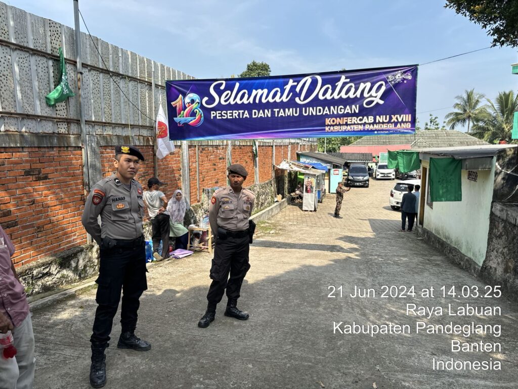 Sat Samapta Polres Pandeglang Amankan Konferensi Nahdlatul Ulama di Masjid At-Tin 1 WhatsApp Image 2024 06 21 at 20.10.03